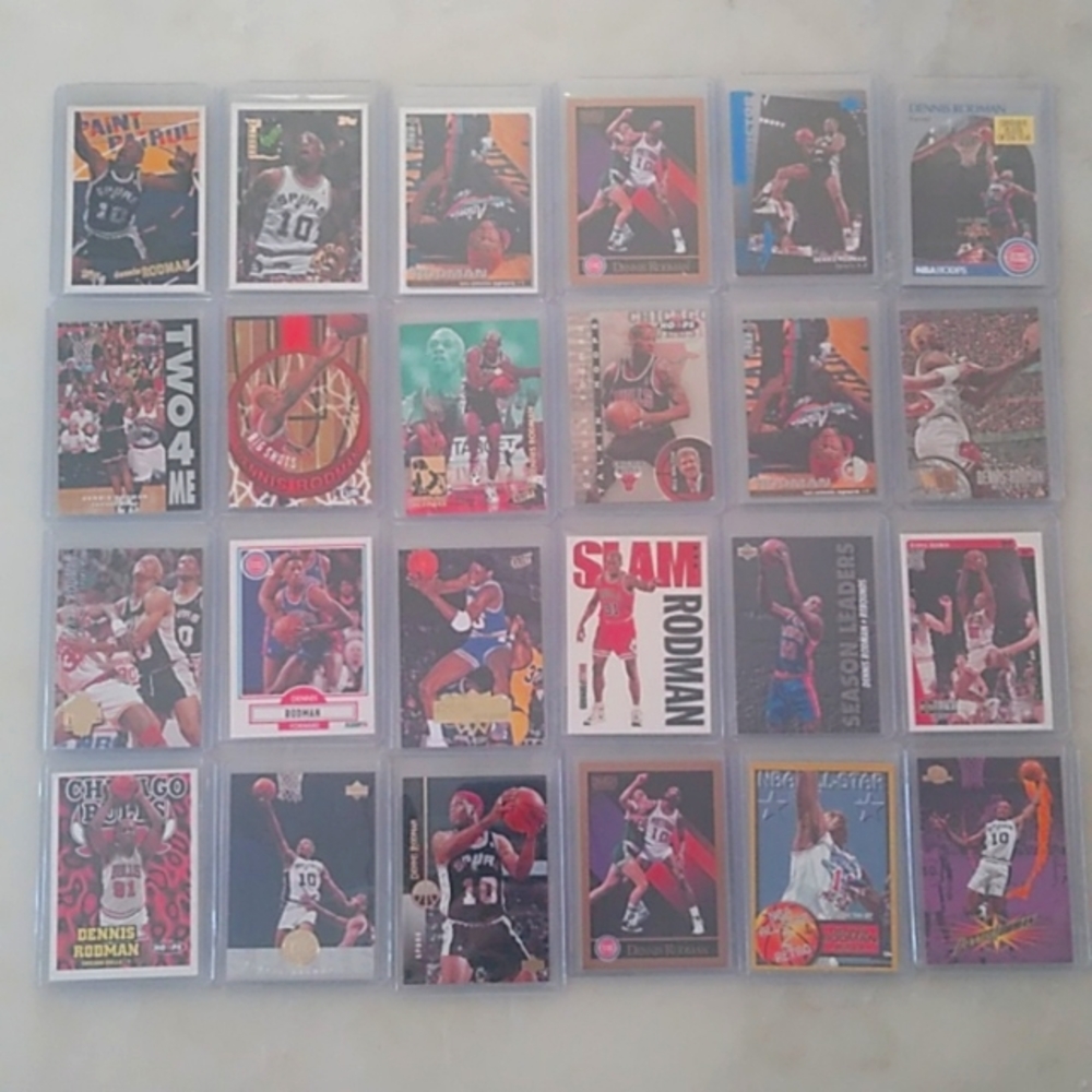 Dennis Rodman Card Lot (24 Cards)